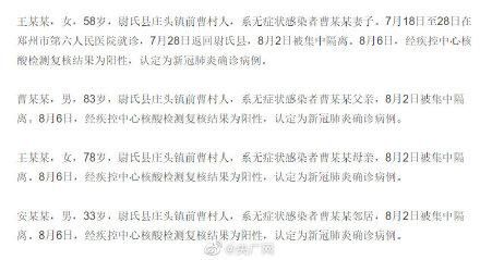 河南开封今日新增破16/河南开封新增4例