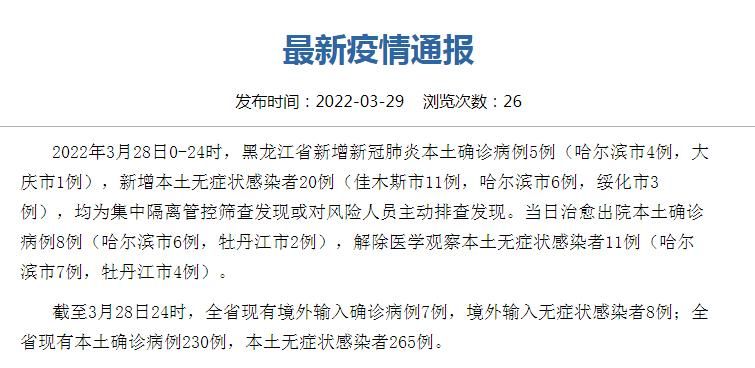 【鸡西市新增15例无症状感染者，从境外抵武夷山市_鸡西新型肺炎疫情最新疫情】